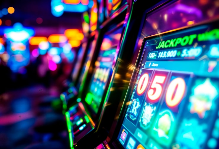 Máquina de slots com tema de casino online